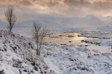 Across Lochan na Stainge
